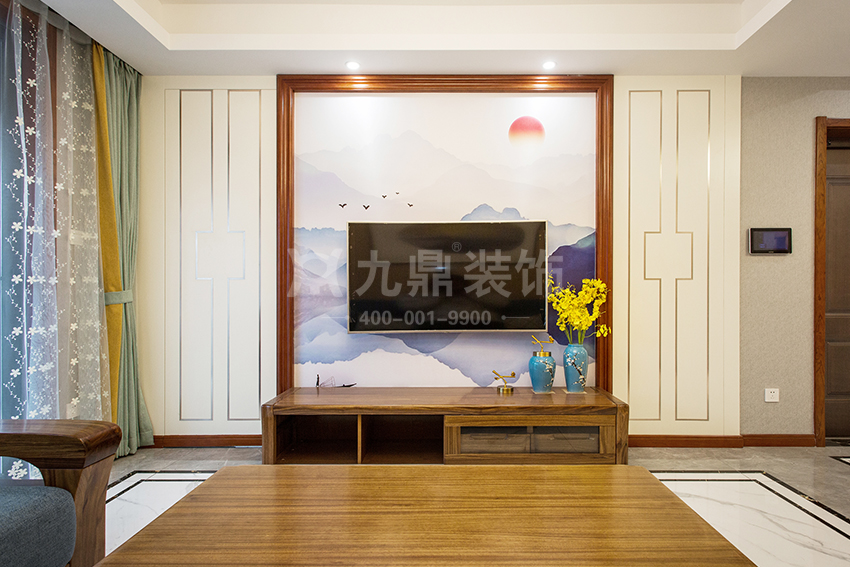 電視背景墻的軟裝設計讓客廳變得“高端、大氣、上檔次”